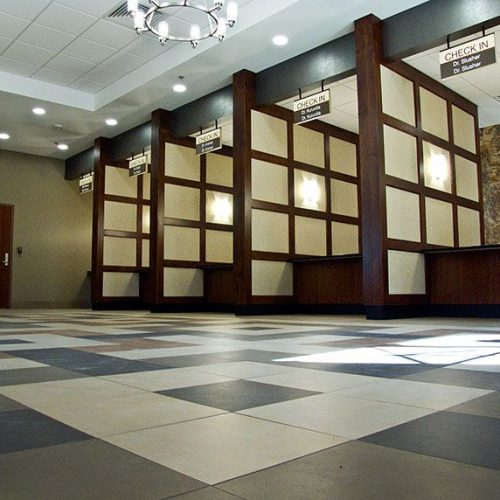 Interior photo of the Department of Veterans Affairs Outpatient Clinic