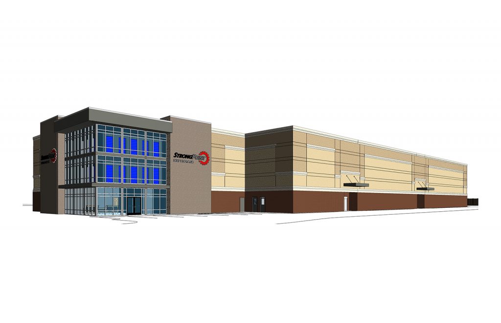 Artist's rendering of StrongPoint Self Storage in Memphis, Tennessee